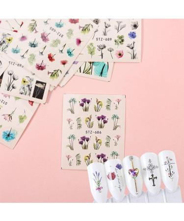 Yumi V Nail Stickers - 54 Sheet Flower & Dream Catcher Nail Art for Perfect Manicure Decoration - Buy Online on GoSupps.com