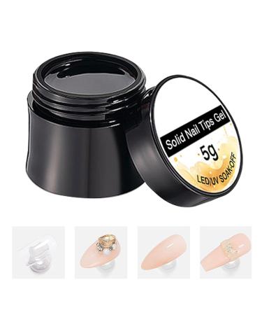 Uv Nail Glue Solid Gel | Clear Strong Nail Tips Adhesive | Versatile Long Lasting Acrylic Nail Glue | Perfect for Wife Girlfriend and Family Nail Gel Strong Adhesive for Nail Tips - Buy Online on GoSupps.com