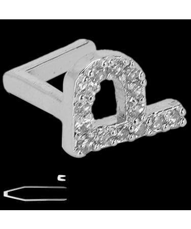 Shop Copper-Toothed Hip-Hop Teeth & Halloween Braces | Excessive English Letter P Q Decoration - Buy Online on GoSupps.com