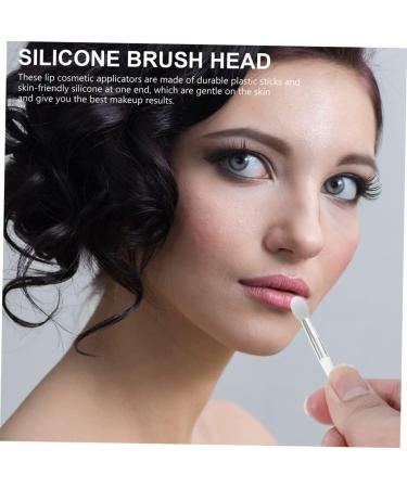 minkissy 4 Sets Lip Gloss Brush Silicone Lipstick Brush Facial Tool Makeup Use Lipstick Brush Lip Applicator Brush Eyeshadow Makeup Lip Brush Make up Silica Gel White Miss Beauty Products - Buy Online on GoSupps.com