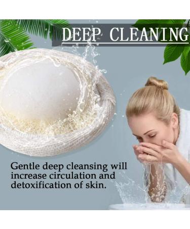 10-Part Natural Luffa Sponge Pads for Face Peeling & Cleansing - Perfect for Spa & Shower - Buy Online on GoSupps.com