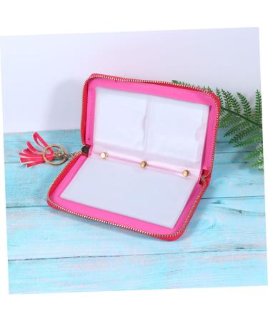 POPETPOP Nail Print Stencil Card Holder Card Pouch nail stamping plates bag Stamp Plate Organizer nail stamping plates holder nail art stencil bag cards bag ultra thin business card holder 16x12cm Rosy - Buy Online on GoSupps.com