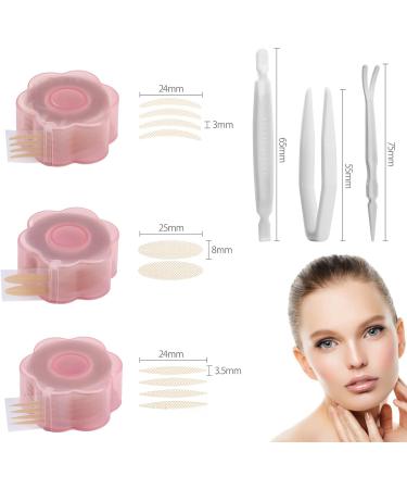 1800 Eyelid Lifter Strips | Self-Adhesive Eye Tapes for Hooded and Droopy Eyelids | Invisible Fiber Tape with Mini Fork Tweezers - Buy Online on GoSupps.com