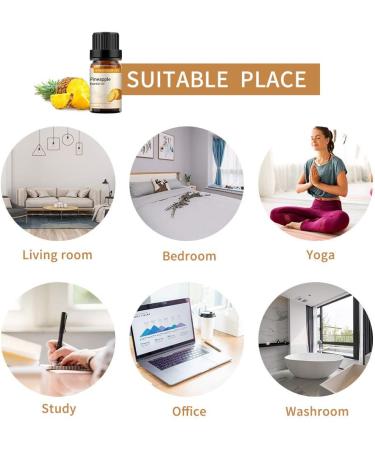 Pineapple Essential Oil 10ml - 100% Pure Organic Aromatherapy Diffuser Oil - Buy Online on GoSupps.com