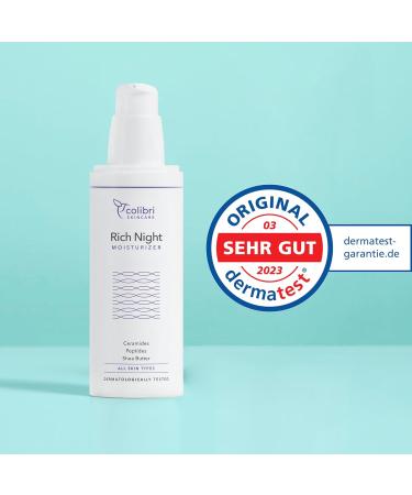 Colibri Skincare Rich Night Moisturizer 80ml - Anti-Aging Night Cream for Accelerated Overnight Regeneration & Strong Skin Barrier - Buy Online on GoSupps.com