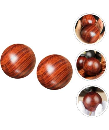 Frcolor 4-Piece Solid Wood Massage Ball Set - Leg & Foot Massage Device for Muscle Relief & Fasciitis Mahogany Fitness Balls - Buy Online on GoSupps.com