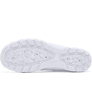 Racqua Quick Dry Aqua Shoes for Men and Women - Lightweight Barefoot Swim Beach Shoes - Size 8 Women/7 Men - HD131-White - Buy Online on GoSupps.com