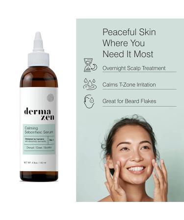 Dermazen Calming Seborrheic Serum - Dermatologist Recommended for Hair, Face, and Body - 4.8 Fl Oz - Buy Online on GoSupps.com