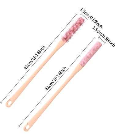 Long Handle Toe Cleaning Brush Silicone Toe Cleaning Brush New Bristles Foot Brush With Handle Comfortable Silicone Bristles Toe Brush For Cleaning Between Toes Pink - Buy Online on GoSupps.com