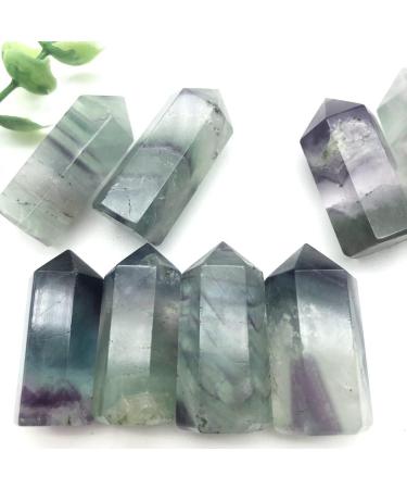 Natural Crystal Rough Natural Crystals and Stones Mini Natural Fluorite Crystal Point Stone Tower Specimen Decor Home Decoration Natural Crystals for Decoration Crystals - Buy Online on GoSupps.com