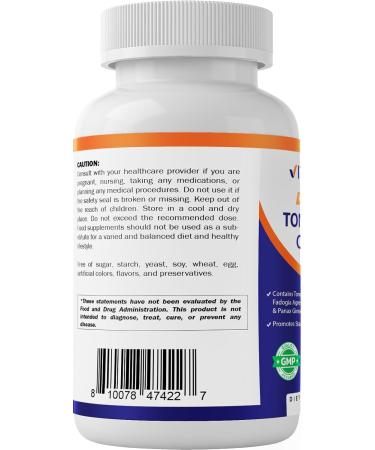 Vitamatic Tongkat Ali Extract 200:1 for Men - 1800mg Fadogia Agrestis Tribulus & Panax Ginseng - 180 Capsules | International Shipping - Buy Online on GoSupps.com