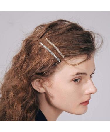 Buy Shiny Rhinestone & Diamond Hair Clips for Women - 10 Pack (5 Gold + 5 Silver) | Elegant Temperament Hairpins - Buy Online on GoSupps.com