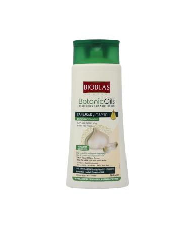 Bioblas Garlic Hair Loss Shampoo for Men and Women - Strengthen Hair from Root to Tip - Halal & Dermatologically Tested - Unscented - All Hair Types - 1-Pack + Argan Shampoo Gift Sample - Buy Online on GoSupps.com