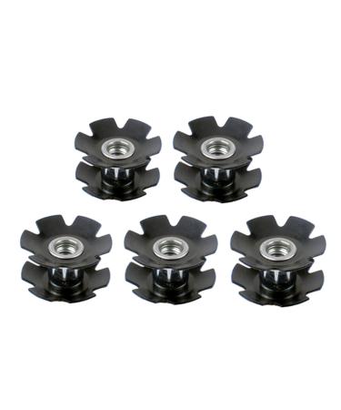 JooFn Cycling Mountain Road Bike Bicycle Headset Star Nut for Fork 1-1/8 Inch (Pack of 5)