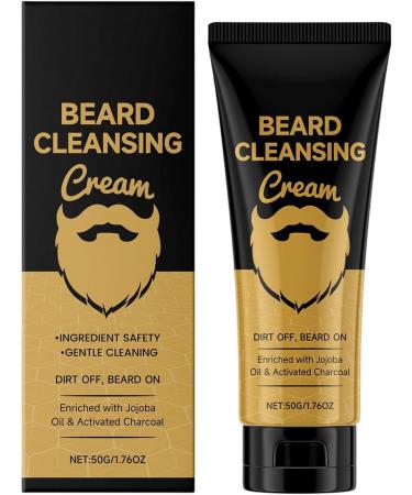 Beard Shampoo CleanserNatural Cleansing CreamFacial Hair Beard Cleanser & Softener For men and fathers for daily showering and care morning travel shaving styling weekend and - Buy Online on GoSupps.com
