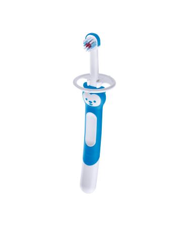 MAM Training Toothbrush for Babies (1 Baby's Brush with Safety Shield)  Baby Toothbrush with Brushy The Bear Character  Interactive App  for Boys 5+ Months  Blue - Buy Online on GoSupps.com