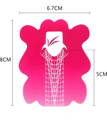 Professional Stiletto Nail Forms 100Pcs for Builder Gel Polygel Nail Art Extension Sticker Self-adhesive Nail Art Tips Guide Stickers for Acrylic Gel Nail Extension Art 100Pcs Extralong-Blossoms - Buy Online on GoSupps.com