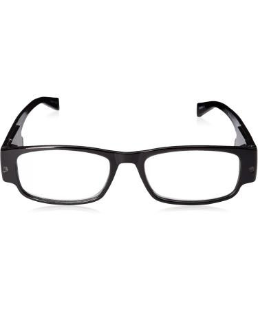 Foster Grant Men's LightSpecs Lloyd Reading Glasses with Lights - Rectangular Black/Transparent 59mm +1.75 | Shop Internationally - Buy Online on GoSupps.com