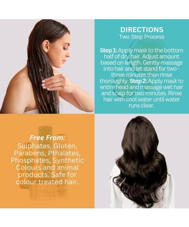 Fossa Hair Mask - 7-in-1 Argan Oil Treatment | Deep Cleansing Moisturizing Shampoo & Conditioner for All Hair Types | 237ml Colour Safe - Buy Online on GoSupps.com