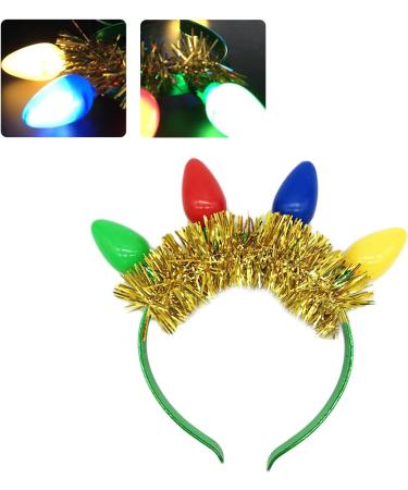 amangul Christmas Flashing LED Headband Fun and Festive Light Bulb for Kids Adults Glow in the Dark Accessories Party Favor(Blue) - Buy Online on GoSupps.com