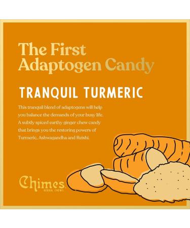 Tranquil Turmeric Adaptogen Ginger Chews Candy - 2 Pack with Ashwagandha, Reishi, Turmeric & Curcumin - Vegan, Gluten Free - Buy Online on GoSupps.com