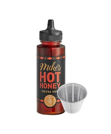 ZippySweets - Extra Hot Honey Infused with Chilies 12oz(340g) - Includes Bonus Dipping Cup Premium Spicy Honey Perfect Chili Infused Honey for Cooking Baking or Drizzling - Gourmet Extra Hot Honey