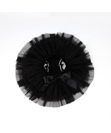 Hoolchean Baby Girls Soft Tutu Skirt and Flower Headband Set with Diaper Cover - 1-2 Years (Black) - Buy Online on GoSupps.com