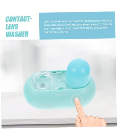 ABOOFAN Contact Lens Cleaning Container Set - Portable PVC Holder for Electrical Lenses - Cute Blue Travel Case (8x6x4cm) - Buy Online on GoSupps.com