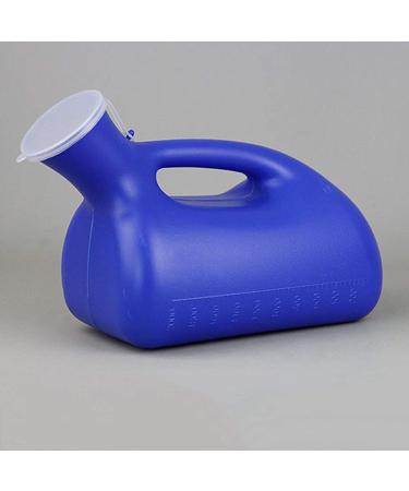 Men Urinal Urinals for Men - 2000mL Thick Plastic Bedpan with Lid - Portable Pee Bottles - Travel Collection Containers Convenient and Practical Urinal - Buy Online on GoSupps.com