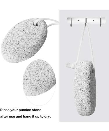 Pumice Stone 2Pcs Natural Lava Foot File for Callus Removal - Hand & Body Scrubber - Buy Online on GoSupps.com
