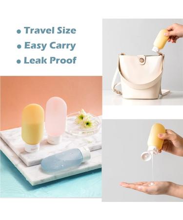 TSA Approved Travel Bottles Set - 12 Pack Leak Proof Squeezable Containers for Toiletries - For Women and Men - Perfect for Shampoo, Lotion, Body Wash - Silicone Spray Bottles and Jars Included - Buy Online on GoSupps.com