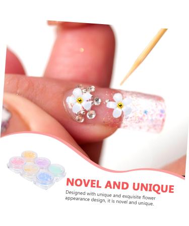 FRCOLOR 18 Boxes Nail Art Accessories Flower Flatback Charm Nail Art Studs False Nails Ornament Nail Accessories 3D Flower Nail Pendant Manicure DIY Decor Delicate Decorate - Buy Online on GoSupps.com