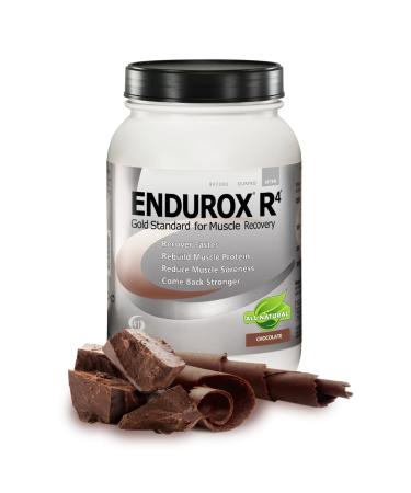 PacificHealth Endurox R4 Post Workout Recovery Drink Mix with Protein Carbs Electrolytes and Antioxidants for Superior Muscle Recovery Net Wt. 4.56 lb 28 Serving (Chocolate)