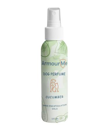 ArmourMe Dog Perfume Spray Dog Perfume & Dog Spray | Natural Deodorizer Spray for Dogs | Eliminates Dog Odors for Smelly Dogs pH Balanced Free from Sulfates Colorants and Parabens. (Cucumber)