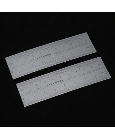 Nail Measuring Ruler Set | 10-Piece Ultra-Thin Transparent Tool for Precise Artificial Nail Measurement | International Shipping - Buy Online on GoSupps.com