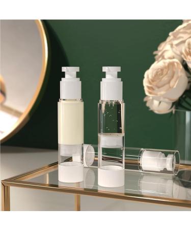 Katmerio 3-Pack 50ml Airless Pump Dispenser Bottles - Ideal for Travel & Home Use | Empty Cosmetic Lotion Pump - Buy Online on GoSupps.com