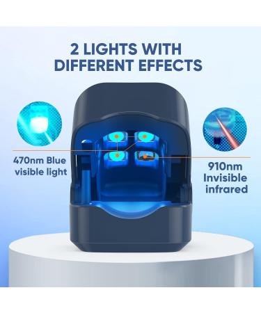 Nail Fungus Laser Treatment Device - 2 Pack for Onychomycosis | Effective Therapy for Discolored, Brittle Nails | Home Use for Fingernails & Toenails - Blue - Buy Online on GoSupps.com