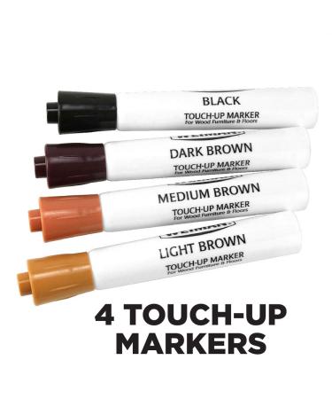 Weiman Wood Repair System Kit - Fix Scratches on Floors & Furniture | 4 Filler Sticks & 4 Touch Up Markers - International Shipping Available - Buy Online on GoSupps.com