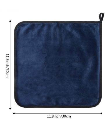 VIVOTE Microfiber Makeup Remover Cloths - Reusable Soft Face Towels (6 Pack 12"x12" Dark Navy Blue) for Effortless Facial and Skin Care - Buy Online on GoSupps.com