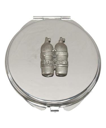 Diving Tanks Compact Mirror Handbag Gift With Free Engraving 1