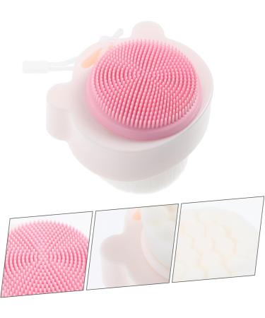 WOFASHPURET Soft Bristle Facial Cleansing Brush Deep Cleaning Brush Facial Exfoliator Brush Facial Exfoliating Brush Face Cleansing Brush Man Scrub Silica Gel Handheld White - Buy Online on GoSupps.com