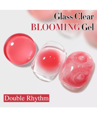 Double Rhythm Blooming Gel 15ml - Clear Soak Off Nail Polish for DIY Nail Art | Blooming Effect & Easy Application - Buy Online on GoSupps.com