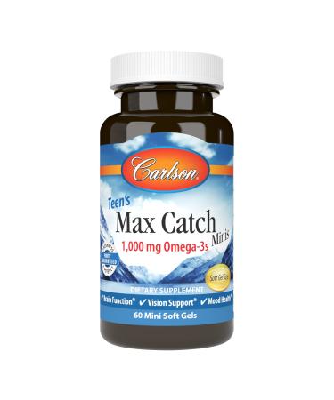 Carlson Labs Teen's Max Catch Minis 1000 mg 60 Mini Soft Gels
