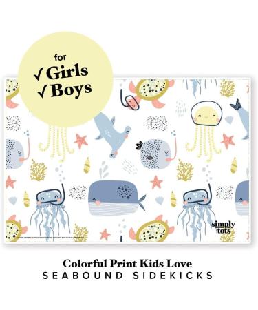 60 Pack Stick-On Disposable Placemats for Baby and Kids - Cute Print - Germ Free & Easy Clean Up - Simply Tots Brand - Buy Online on GoSupps.com