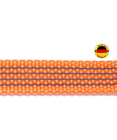 Twinkys Dog Style Tow Leash - 35m Rubberized 20mm Wide for Dogs Up to 50kg - No Hand Loop - Made in Germany - Orange - Buy Online on GoSupps.com