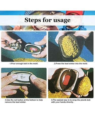 Lytiapgen 8-Piece Fishing Feater Set | Inline Method Fishing Accessories - High-Quality Plastic Feeding Baskets for Carp & Bait Setup (15g-60g) - Buy Online on GoSupps.com