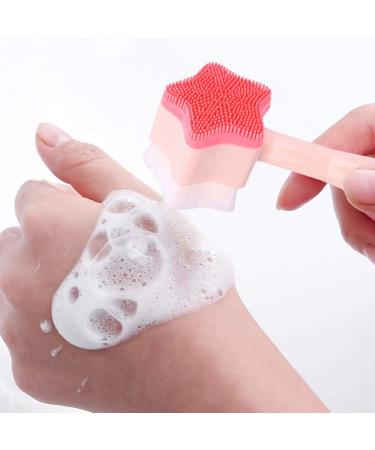 Face Exfoliating Brush 2 in 1 Manual Face Brush Cleanser Dual Face Manual Facial Brush Exfoliating Facial Brush Silicone Facial Scrubber Manual Random Color Skin Scrub Brush 13x5cm 1.0 - Buy Online on GoSupps.com