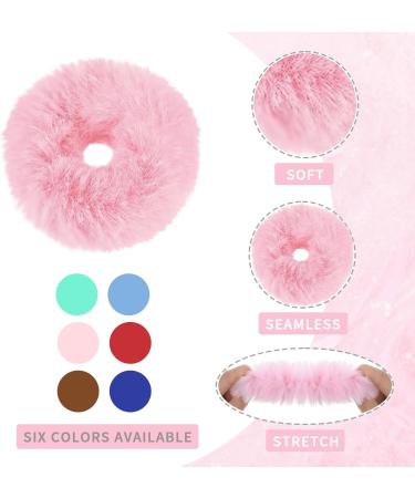 PLATEYTR 12 Pieces Hair Bands for Girls Pink Hair Bands Pink Hair Accessories Handmade Pink Pom Pom Hair Bands for Ponytails and Marble Hair - Buy Online on GoSupps.com