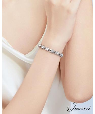 JECANORI Women's Magnetic Bracelet - Titanium Steel Health Jewelry with 3500 Gauss Magnets - Buy Online on GoSupps.com