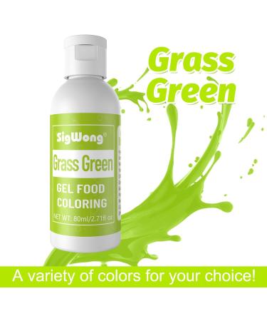 Gel Food Coloring - 80ml Grass Green Gel Based Food Dye Vibrant Tasteless Concentrated Food Coloring for Cake Cookie Decorating Easter Egg Icing Fondant Baking Macaron - 2.71 Fl.Oz Bottles (Christmas) - Buy Online on GoSupps.com